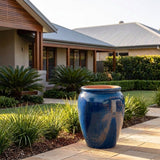 Premium Glaze Temple Jar - 47 x 65cm - Sapphire