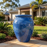 Premium Glaze Water Jar - Various sizes available - Blue Cloud