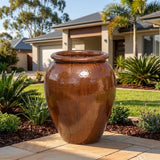 Premium Glaze Water Jar - Various sizes available - Copper