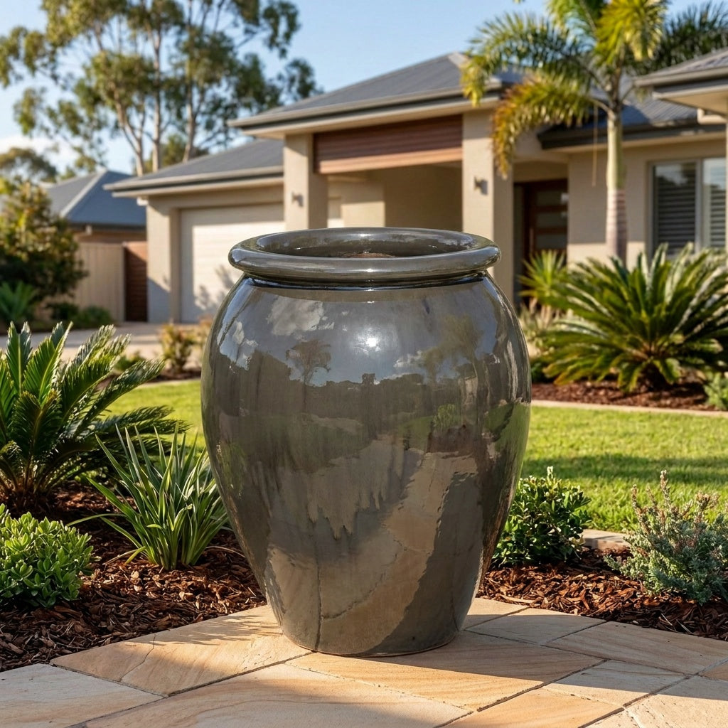 Premium Glaze Water Jar - Various sizes available - Heavy Metal