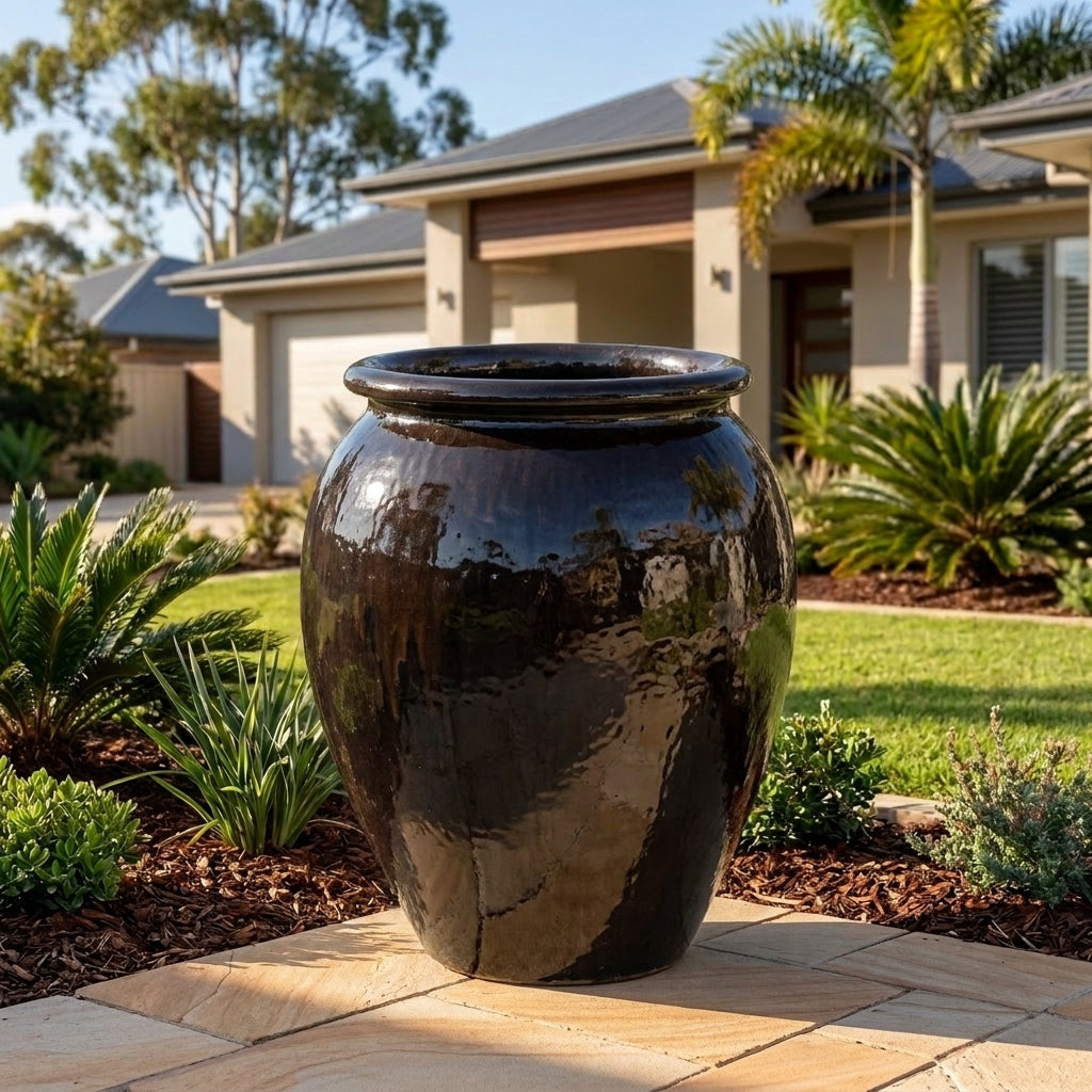 Premium Glaze Water Jar - Various sizes available - Lava