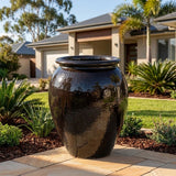Premium Glaze Water Jar - Various sizes available - Lava