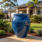 Premium Glaze Water Jar - Various sizes available - Sapphire