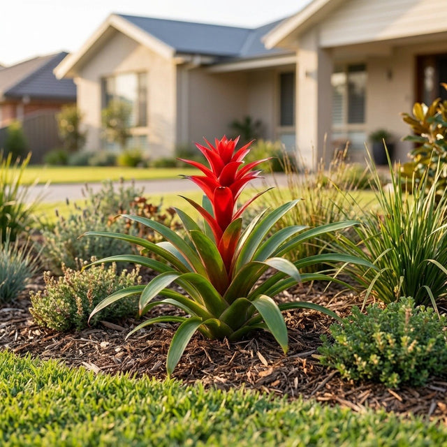 Red Flat Bromeliad