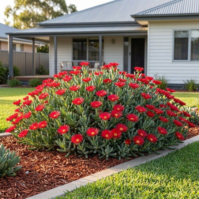 Red Pigface - Mesembryanthemum sp. (Red)