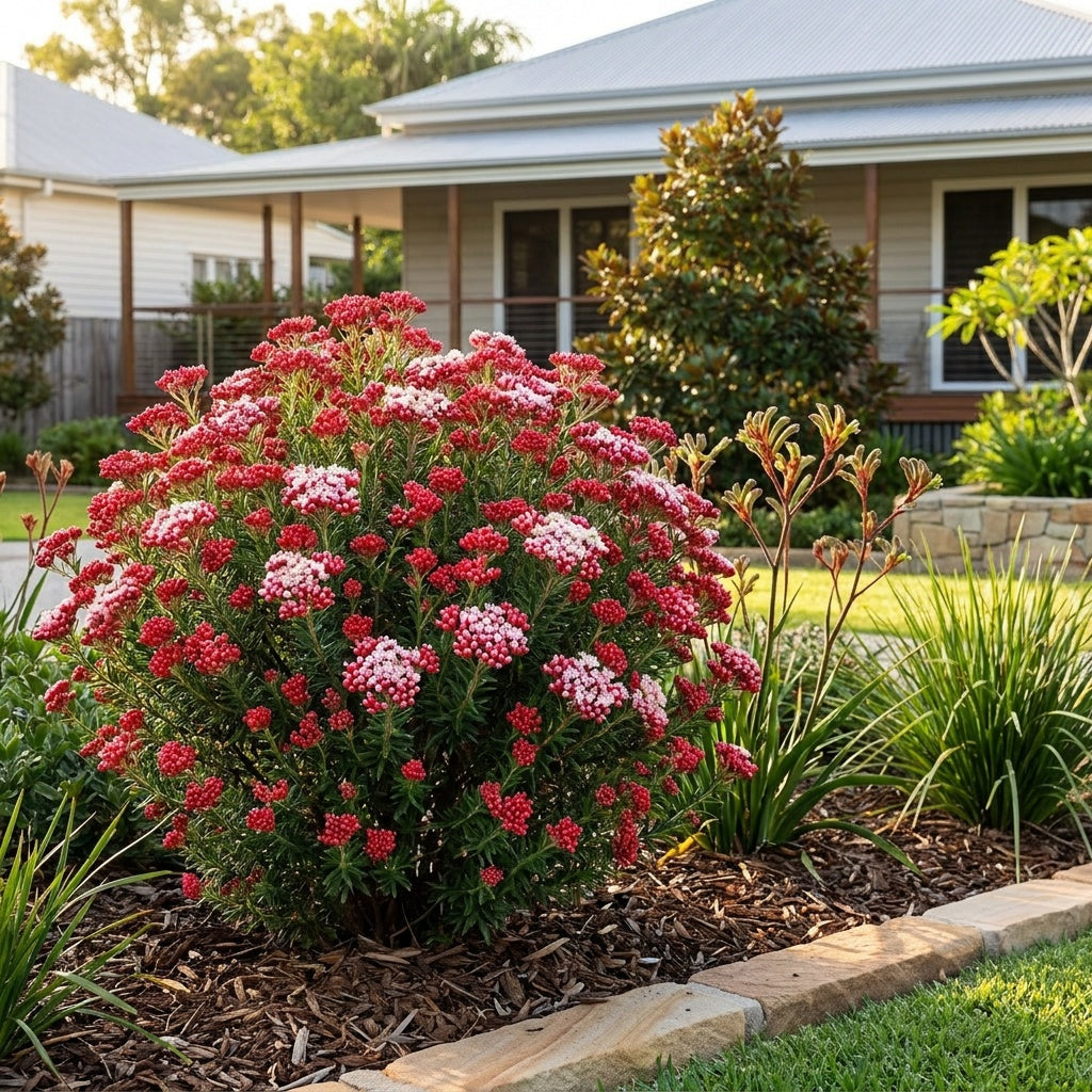 Rice Flower Red Gingham - Ozothamnus 'Red Gingham'