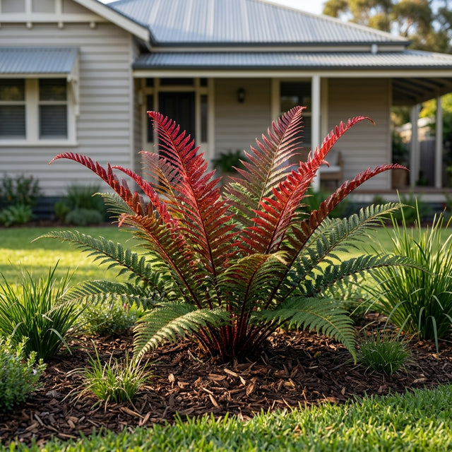 Ruby Rasp Fern - Doodia aspera 'Rough Ruby'