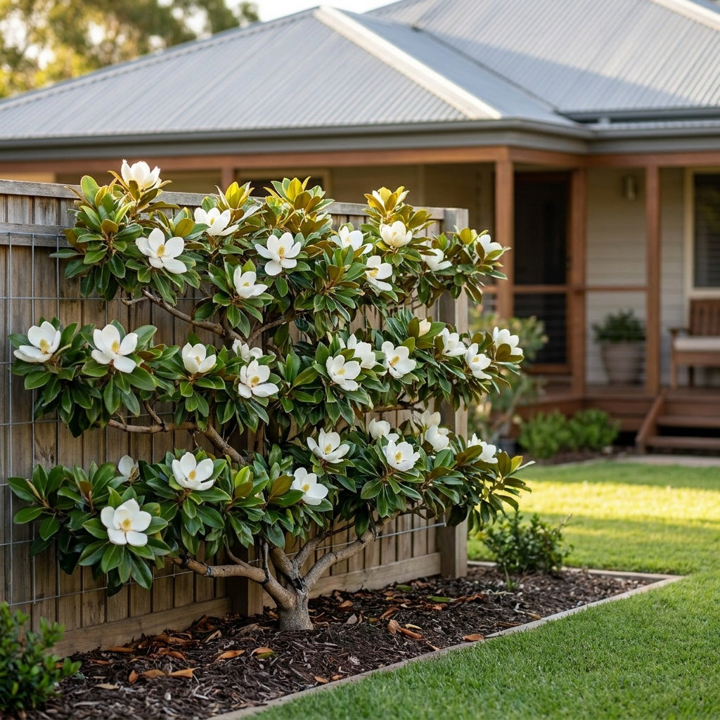 Scented Pearl Magnolia Espalier - Michelia yunnanensis 'Scented Pearl'