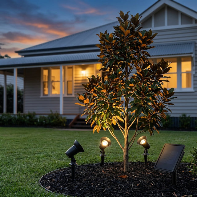 Solar Garden Spot Light Kit, 3 Lights