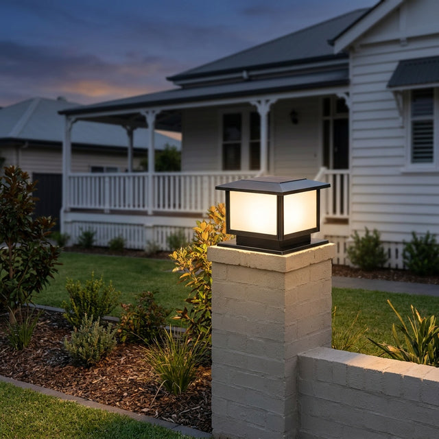 Square Solar Pillar Light