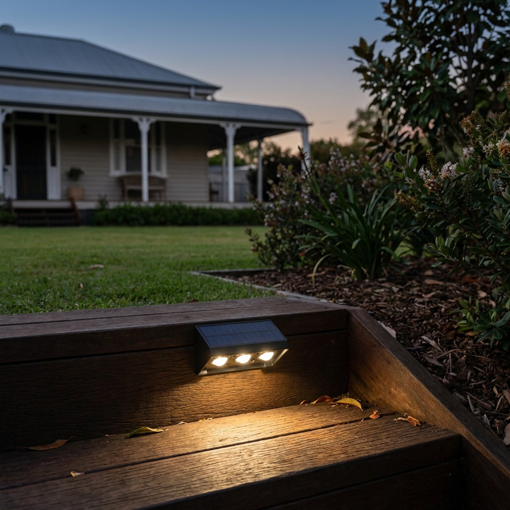 Stealth Solar Step Light, 3 LED
