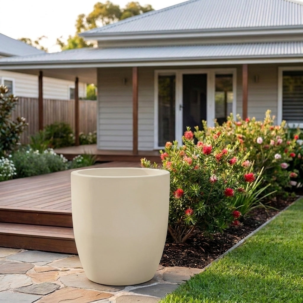StoneLite Bullet Planter - Various sizes available - Paperbark Half