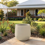 StoneLite Bung Planter - Various sizes available - Paperbark Half