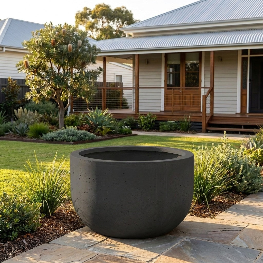 StoneLite Chopped Tub Tree Planter - Various sizes available - Monument