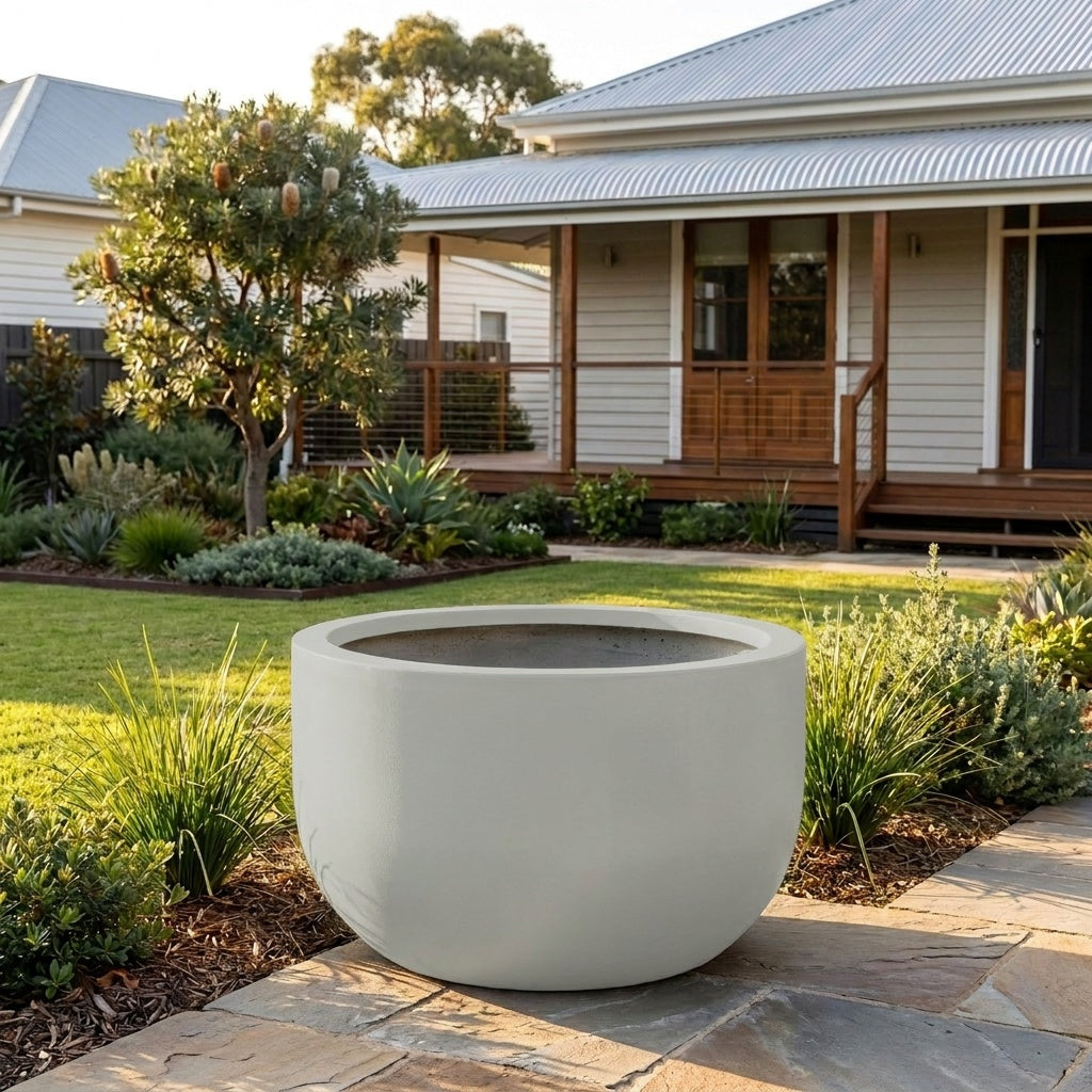 StoneLite Chopped Tub Tree Planter - Various sizes available - Shale Grey