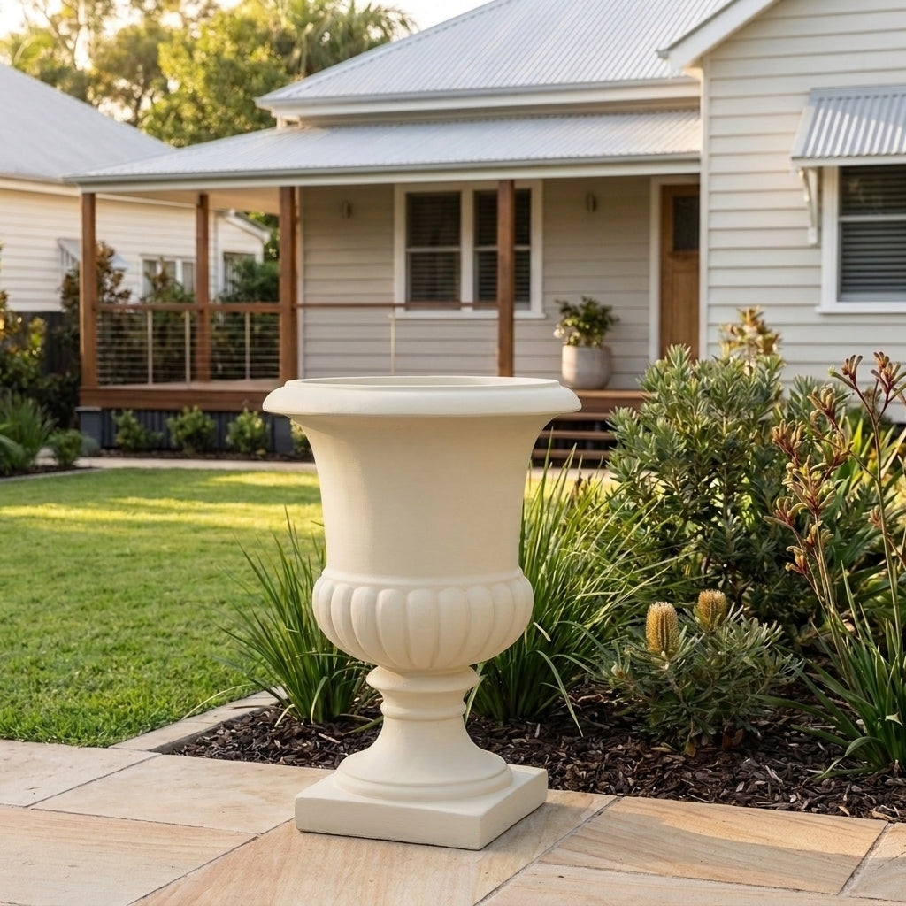 StoneLite Classic Urn - 54 x 45cm - Paperbark Half