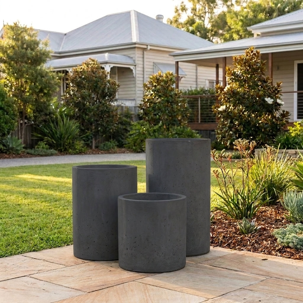 StoneLite Cylinder Cluster 42W - Various sizes available - Charcoal