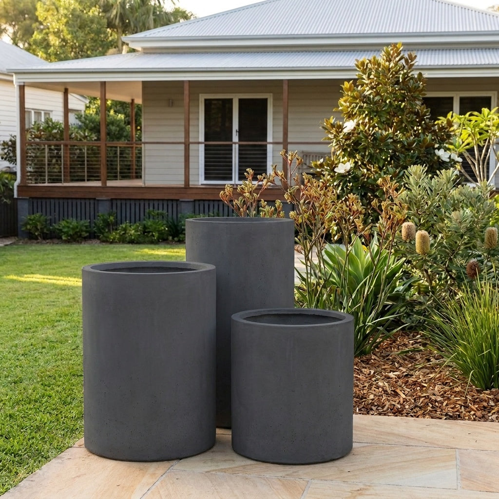 StoneLite Cylinder Cluster 56W - Various sizes available - Charcoal