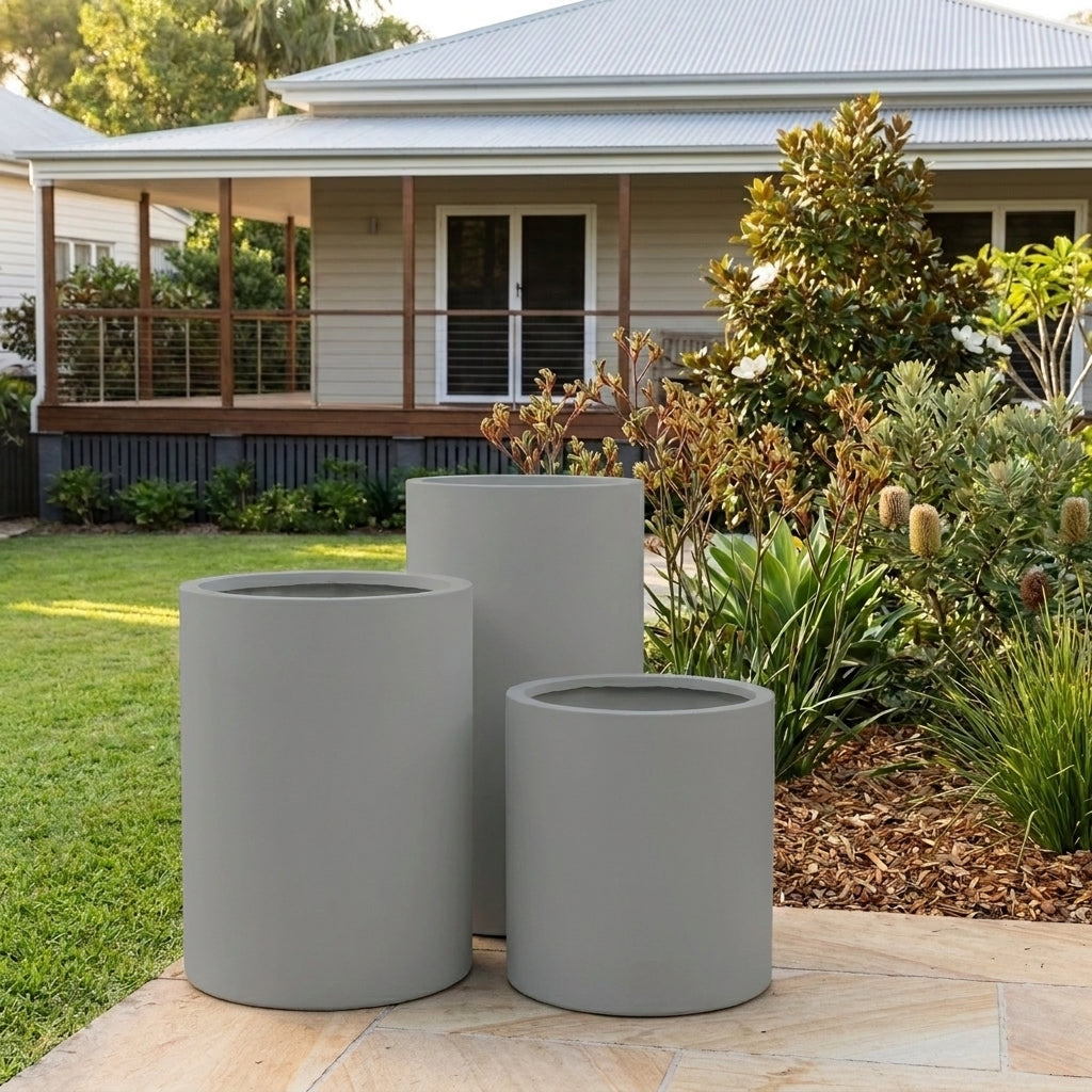 StoneLite Cylinder Cluster 56W - Various sizes available - Concrete