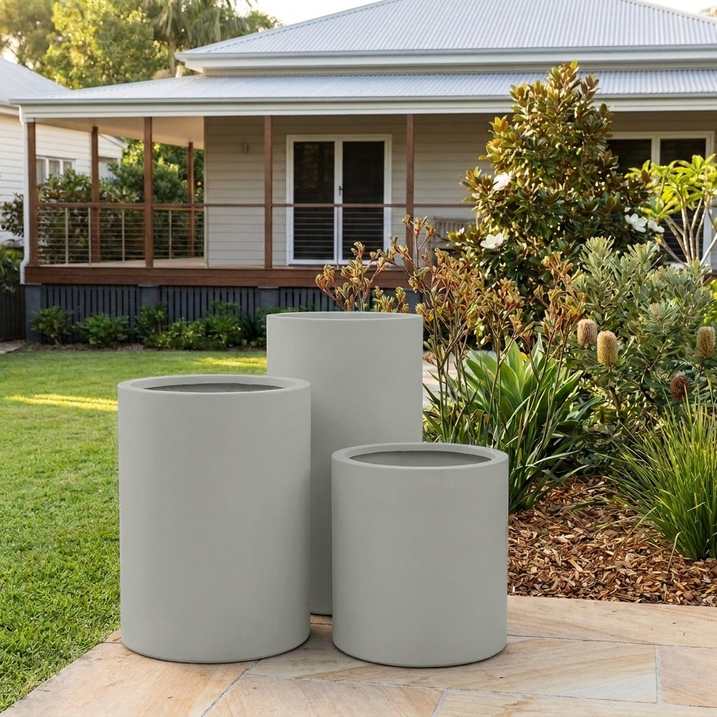 StoneLite Cylinder Cluster 56W - Various sizes available - Shale Grey
