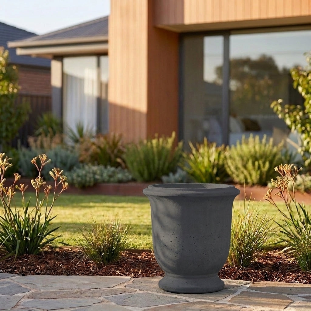 StoneLite Plain Anduze Urn - Various sizes available - Charcoal
