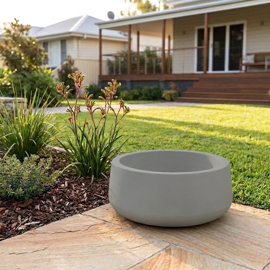 StoneLite Romano Low Bowl - Various sizes available - Concrete
