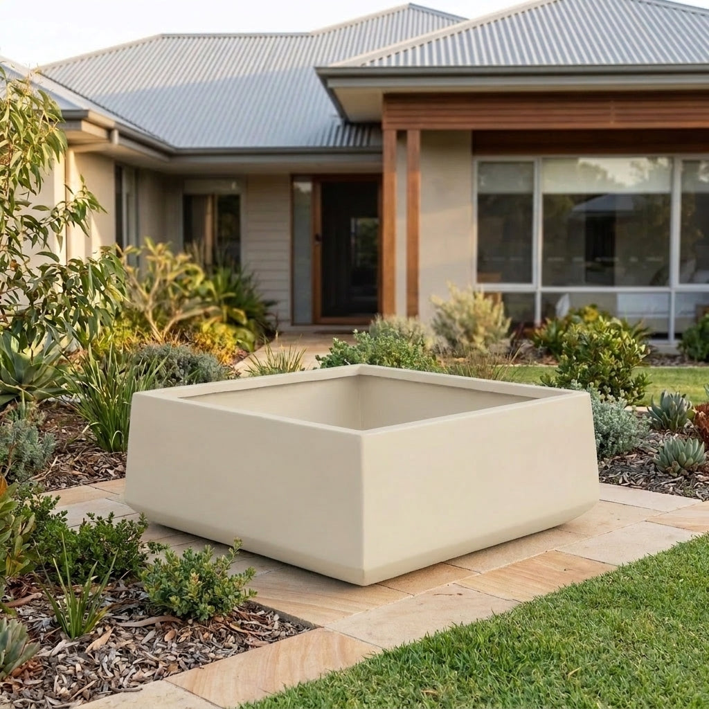 StoneLite Romano Low Square - Various sizes available - Paperbark Half