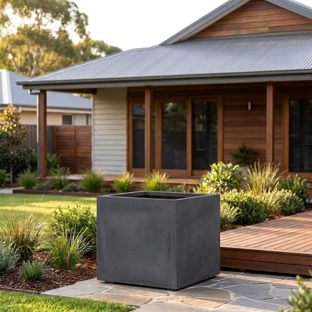 StoneLite Square Tree Planter - Various sizes available - Charcoal