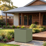 StoneLite Square Tree Planter - Various sizes available - Pale Eucalyptus