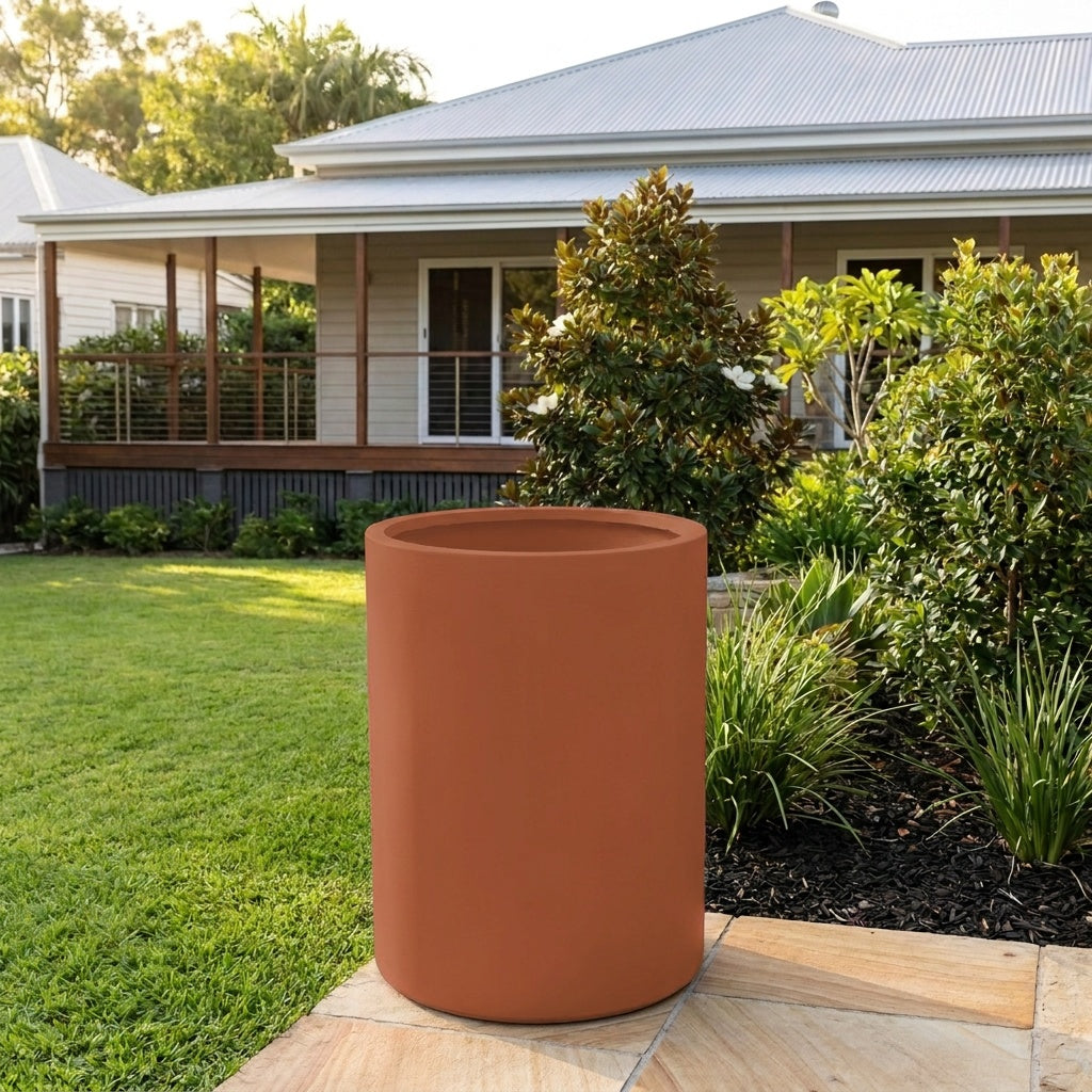 StoneLite Tall Cylinder - Various sizes available - Terracotta
