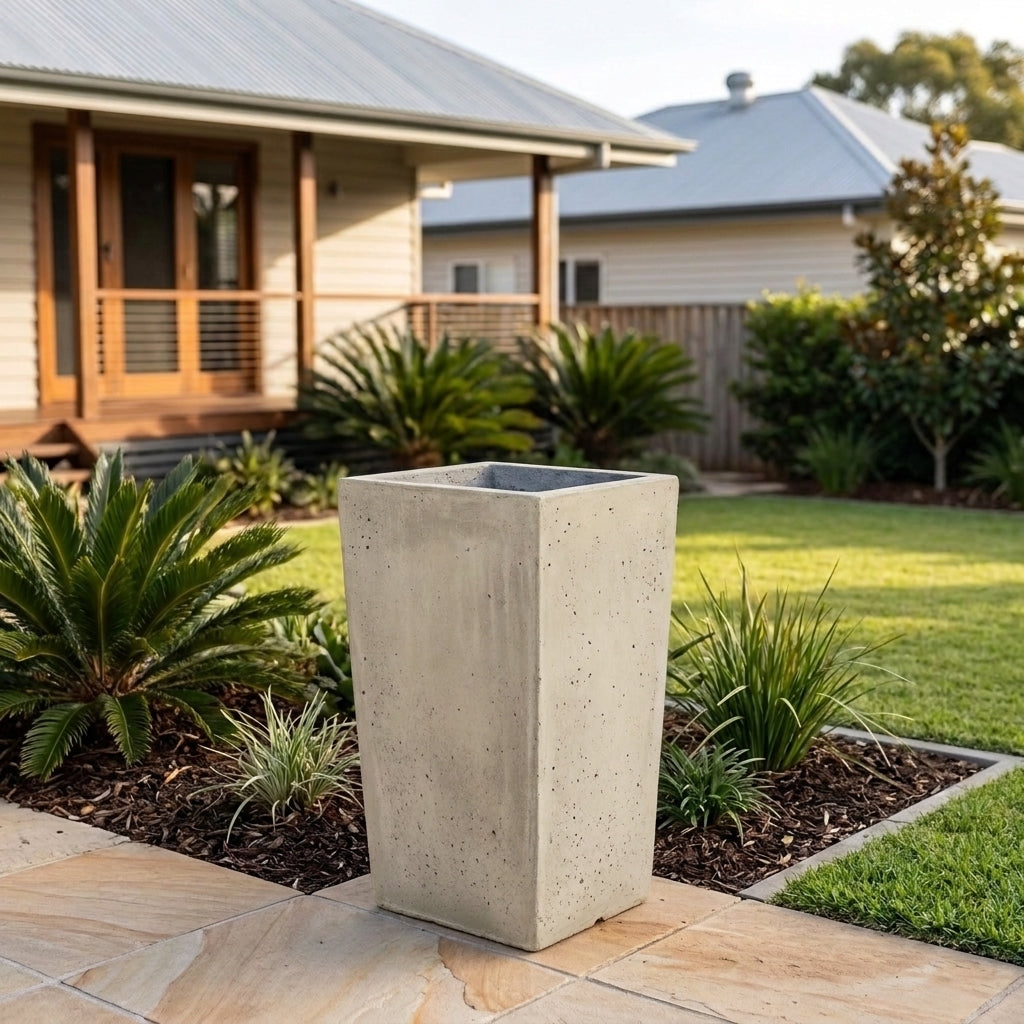 StoneLite Tall Square - Various sizes available - Paperbark Half