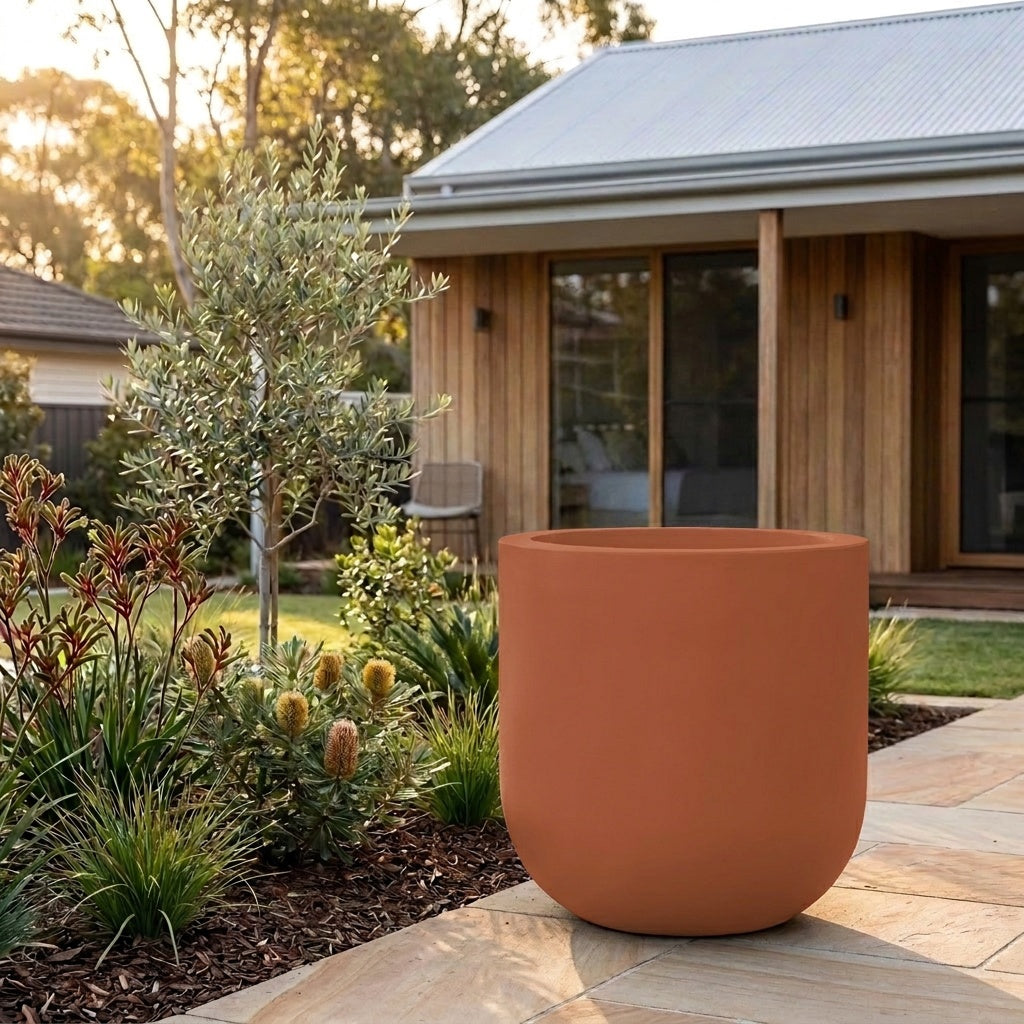 StoneLite Tall Tub - Various sizes available - Terracotta