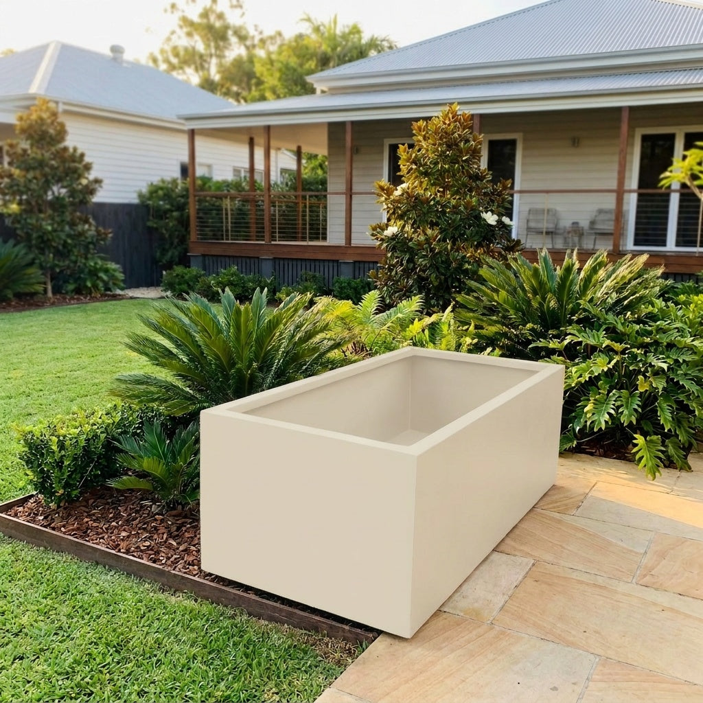 StoneLite Trough - Various sizes available - Paperbark Half