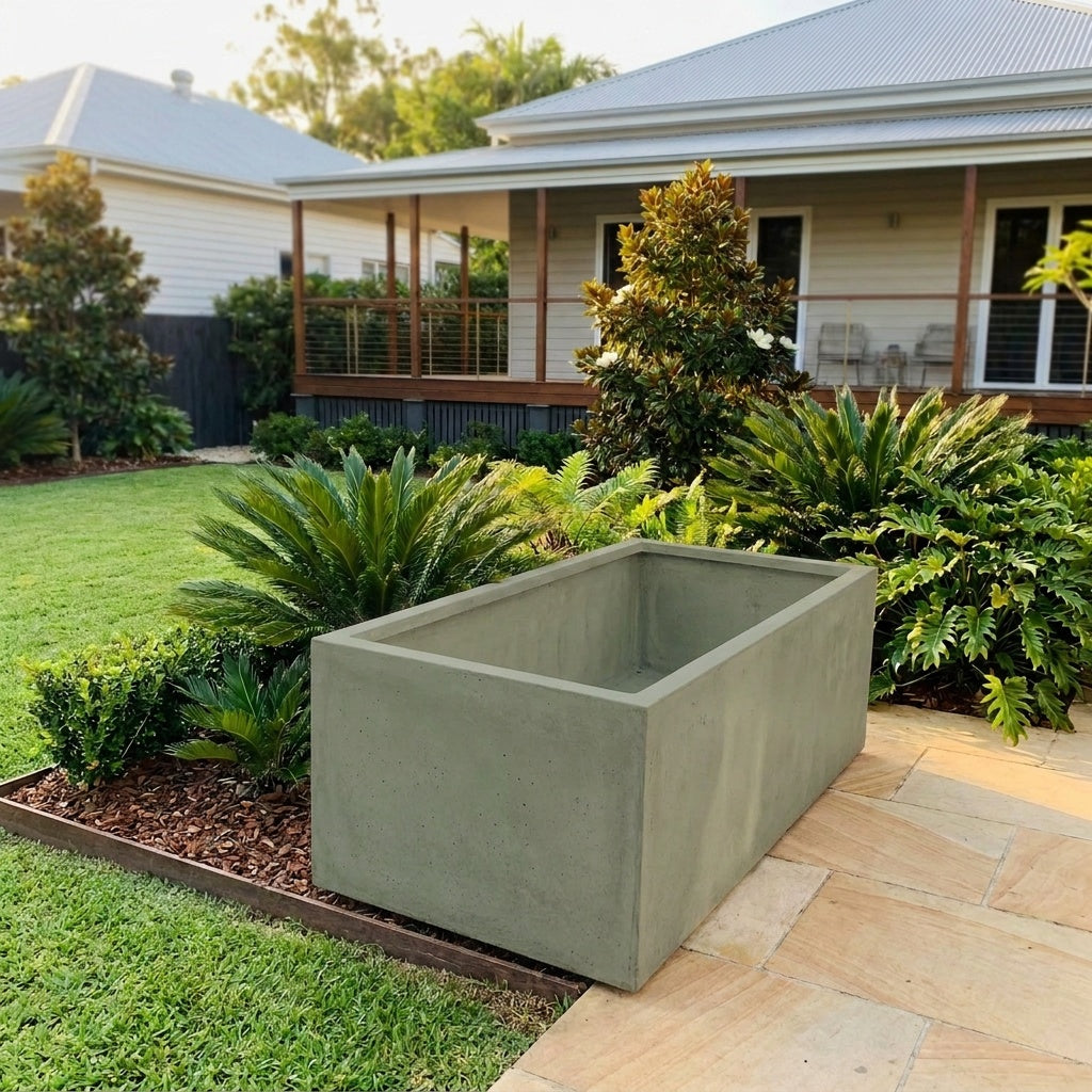 StoneLite Trough - Various sizes available - Pale Eucalyptus