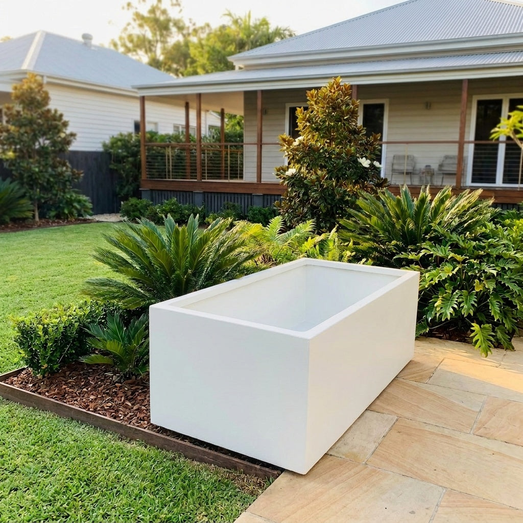 StoneLite Trough - Various sizes available - White on White