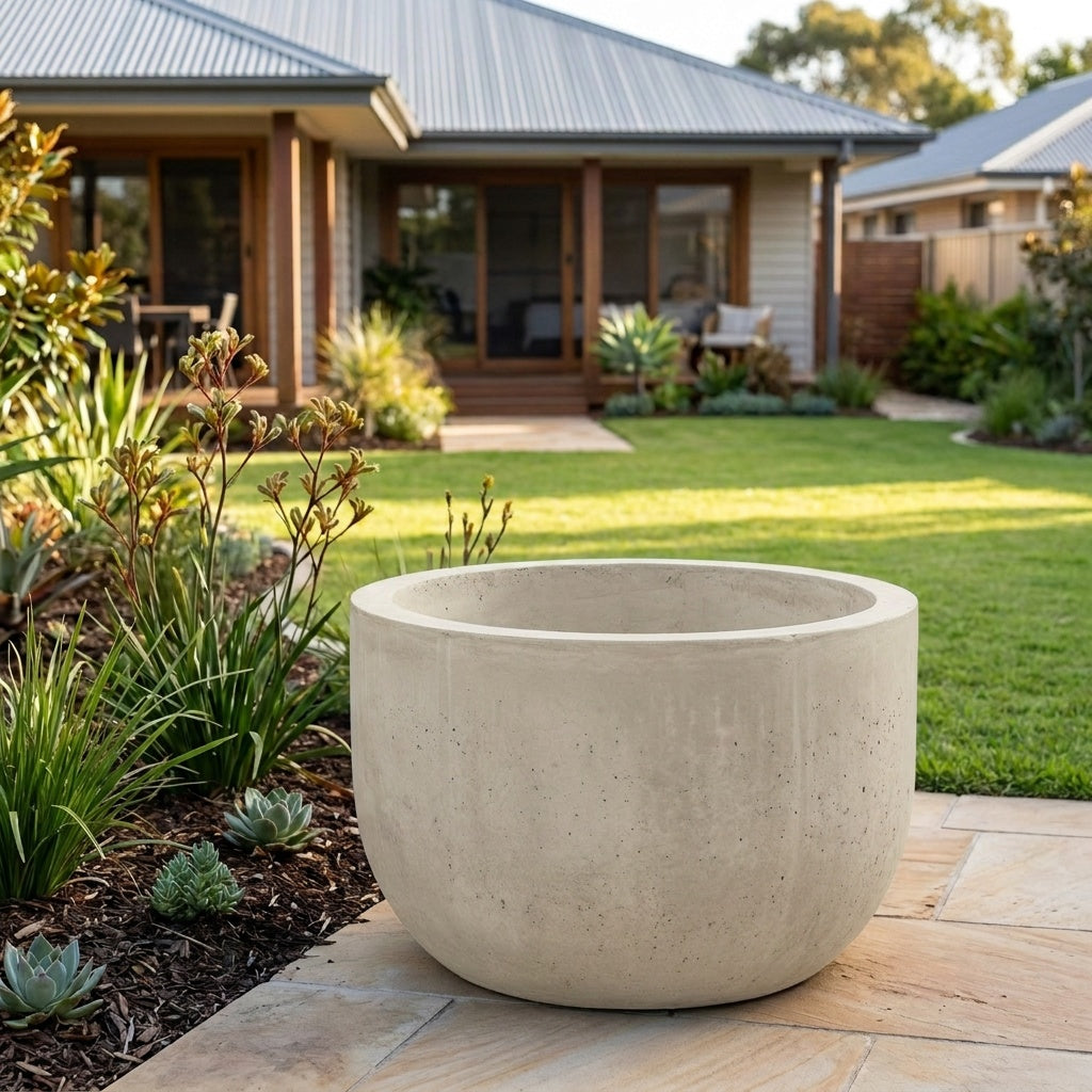 StoneLite Tub - Various sizes available - Paperbark Half