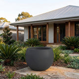 Terrazzo Ball Planter - Various sizes available - Charcoal