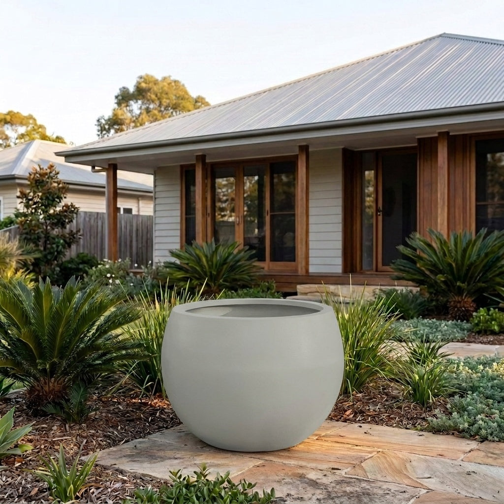 Terrazzo Ball Planter - Various sizes available - Shale Grey