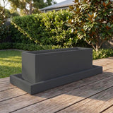 Terrazzo Divider Trough Saucer - Various sizes available - Charcoal