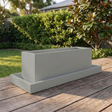 Terrazzo Divider Trough Saucer - Various sizes available - Neutral Grey