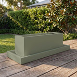 Terrazzo Divider Trough Saucer - Various sizes available - Pale Eucalyptus
