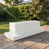 Terrazzo Divider Trough Saucer - Various sizes available - White on White
