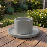 Terrazzo Round Saucer - Various sizes available - Concrete