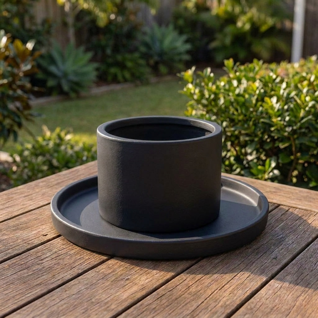 Terrazzo Round Saucer - Various sizes available - Night Sky