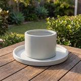 Terrazzo Round Saucer - Various sizes available - Shale Grey