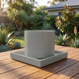 Terrazzo Square Saucer - Various sizes available - Neutral Grey