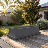 Terrazzo Trough Saucer - Various sizes available - Charcoal