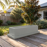 Terrazzo Trough Saucer - Various sizes available - Neutral Grey