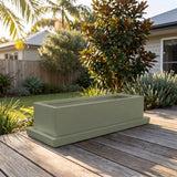 Terrazzo Trough Saucer - Various sizes available - Pale Eucalyptus