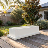 Terrazzo Trough Saucer - Various sizes available - White on White